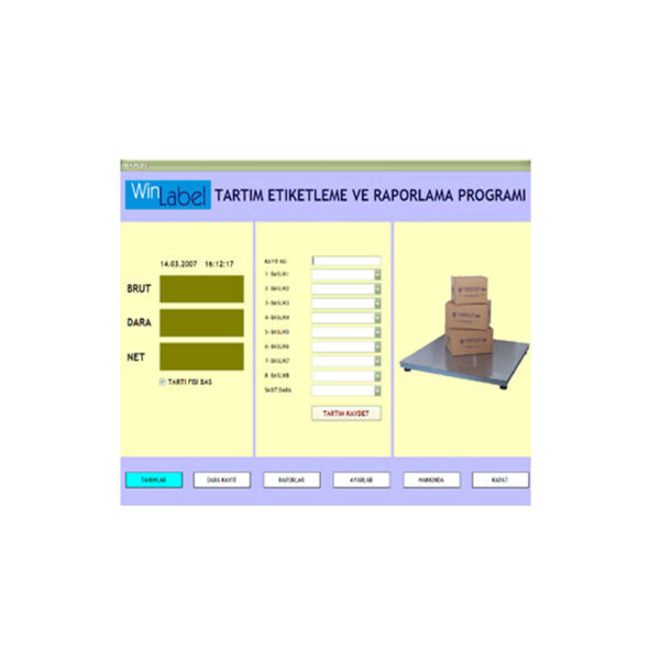 Platform Scale Weighing and Reporting Software